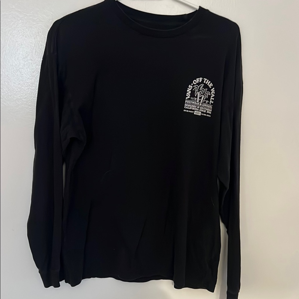 Vans Black Long Sleeve Men's Shirt
